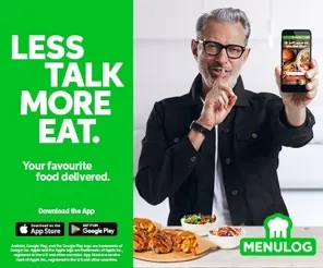 Menulog × Jeff Goldblum — campaign asset