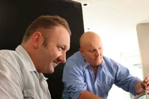 Sam Yeomans directing on set